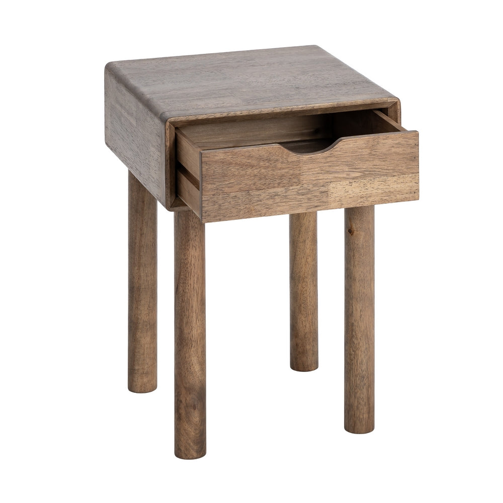 MESITA MARRÓN MADERA 40 X 40 X 55 CM