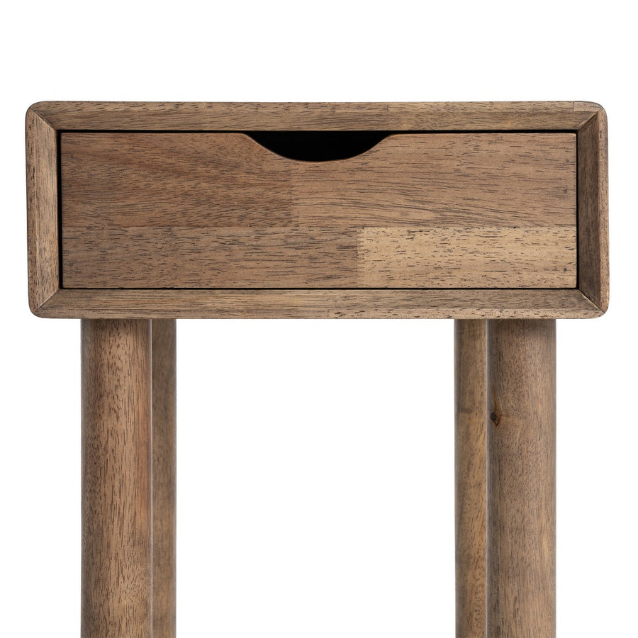 MESITA MARRÓN MADERA 40 X 40 X 55 CM