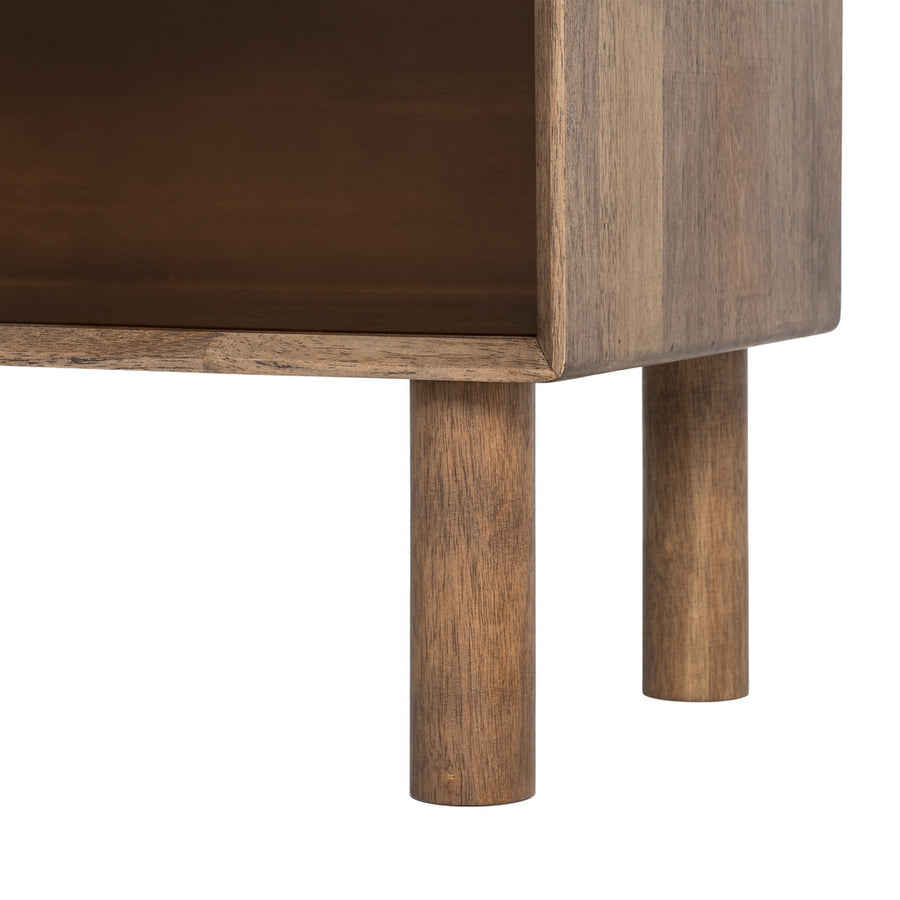 VITRINA MARRÓN MADERA-CRISTAL 70 X 40 X 100 CM