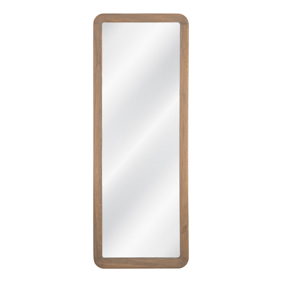 WALNUT PAULOWNIA WOOD MIRROR DECORATION 60 X 3 X 160 CM
