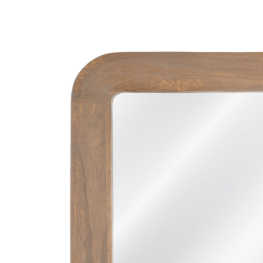 ESPEJO NOGAL MADERA PAULONIA DECORACIÓN 60 X 3 X 160 CM
