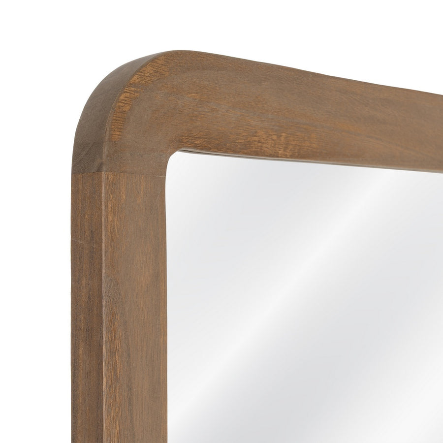 WALNUT PAULOWNIA WOOD MIRROR DECORATION 60 X 3 X 160 CM