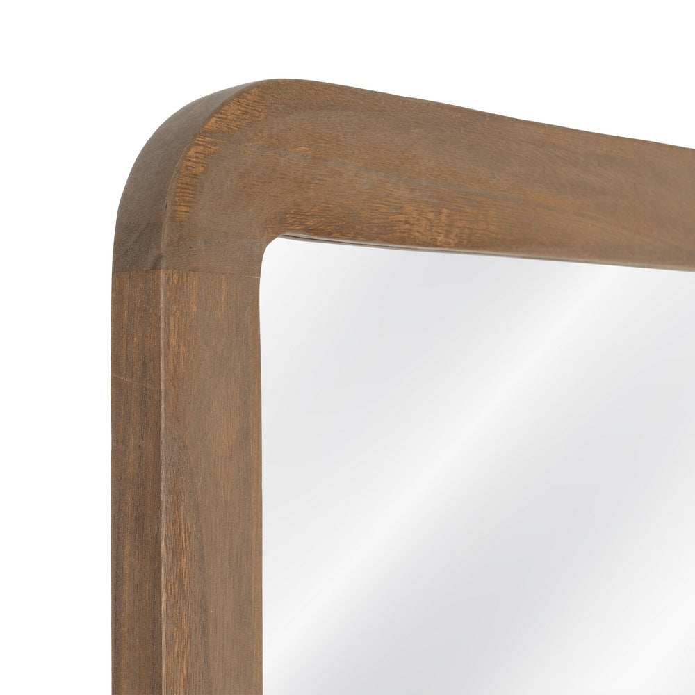 ESPEJO NOGAL MADERA PAULONIA DECORACIÓN 60 X 3 X 160 CM