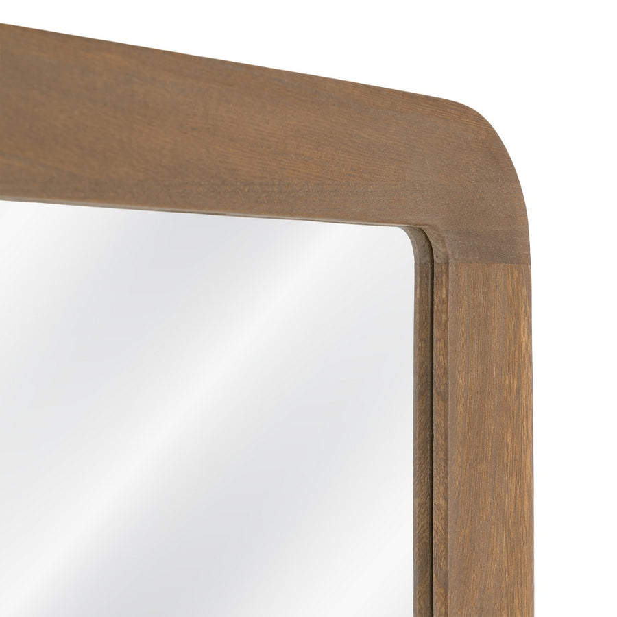 WALNUT PAULOWNIA WOOD MIRROR DECORATION 60 X 3 X 160 CM