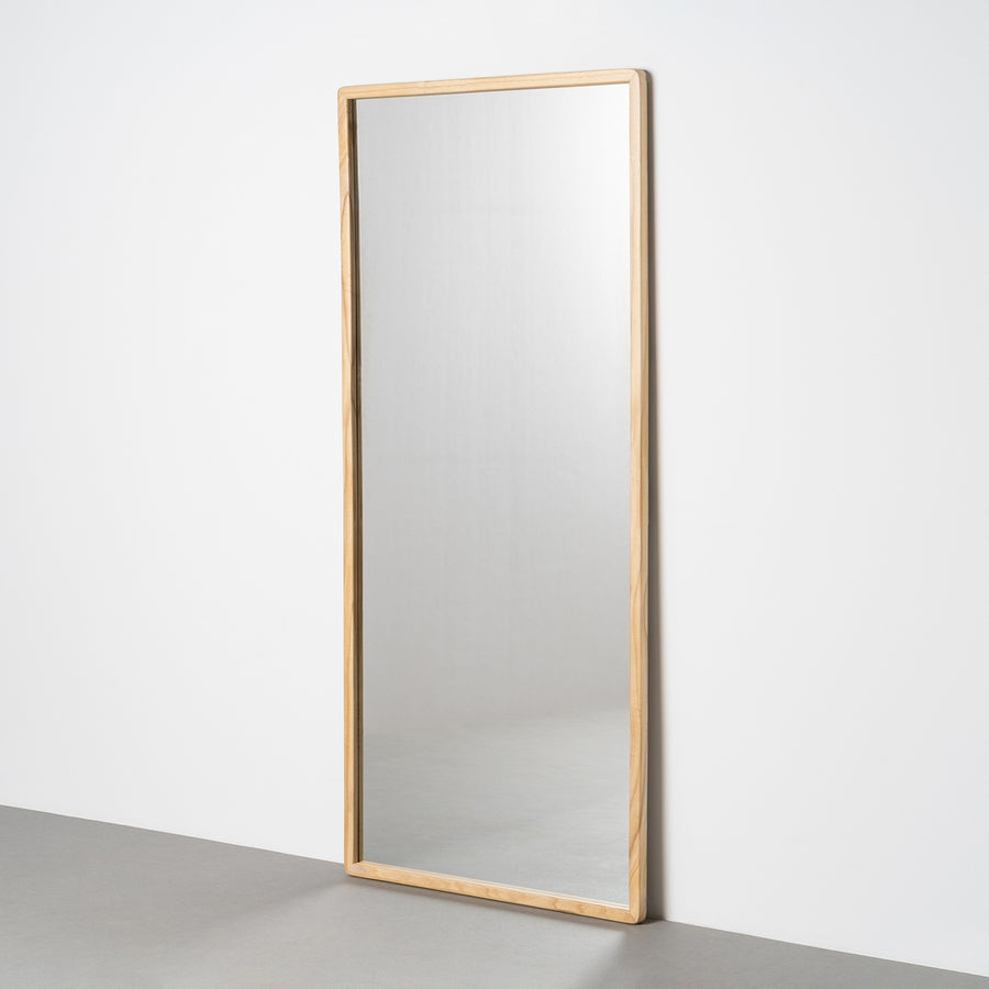 ESPEJO MARRÓN CLARO MADERA PAULONIA 80 X 3 X 180 CM