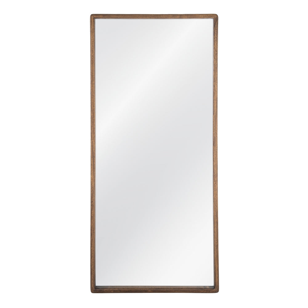 ESPEJO MARR�N OSCURO MADERA PAULONIA 80 X 3 X 180 CM
