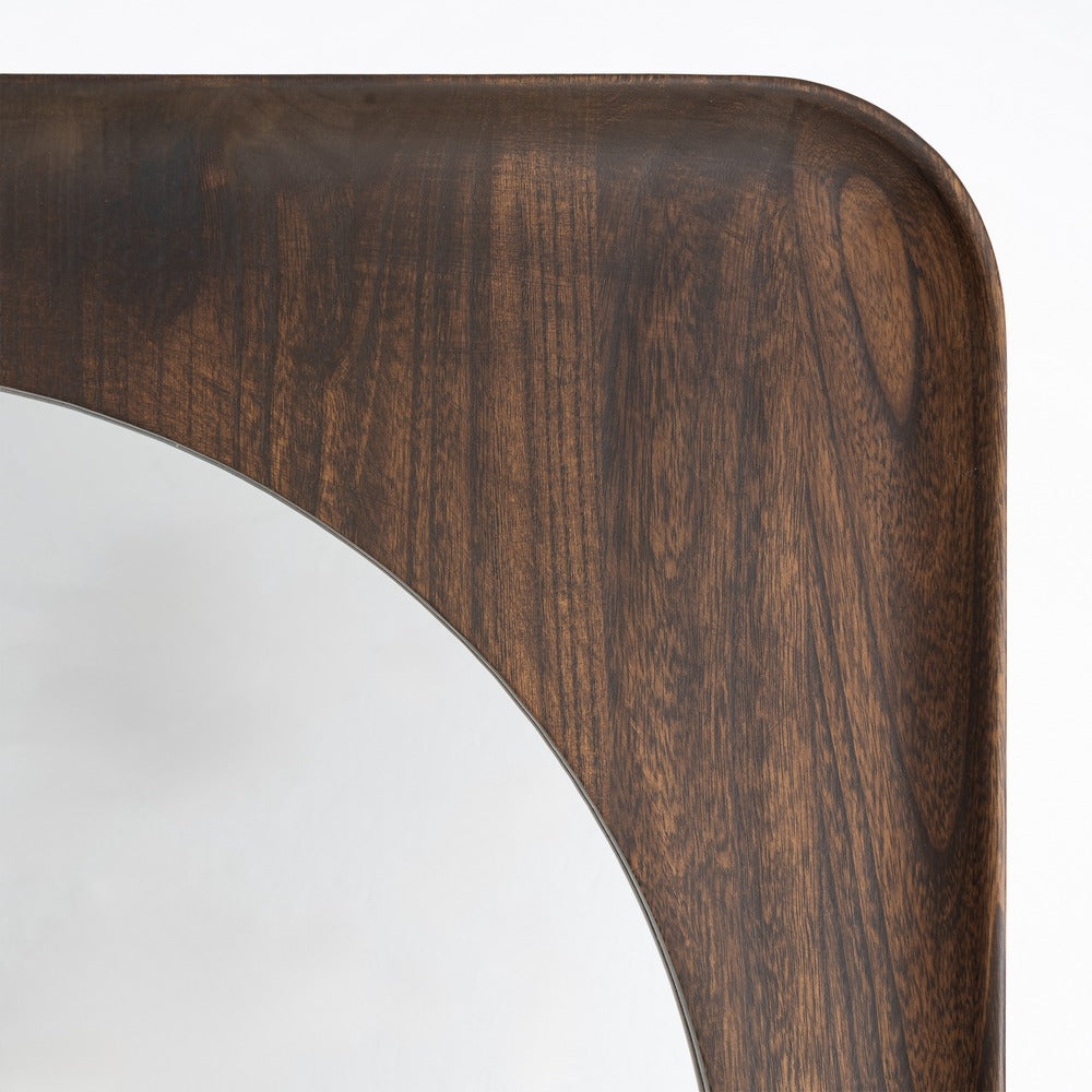 ESPEJO NOGAL MADERA PAULONIA DECORACI�N 80 X 4 X 80 CM