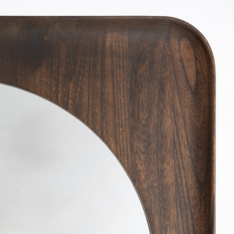 ESPEJO NOGAL MADERA PAULONIA DECORACIÓN 80 X 4 X 80 CM