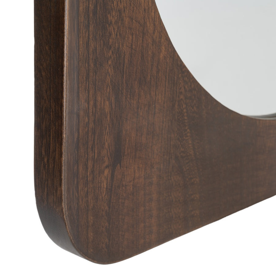 ESPEJO NOGAL MADERA PAULONIA DECORACIÓN 80 X 4 X 80 CM