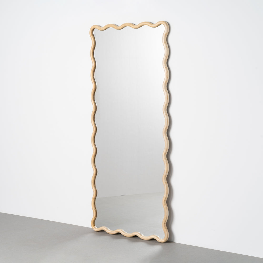ESPEJO MARR�N CLARO MADERA PAULONIA 80 X 3 X 180 CM