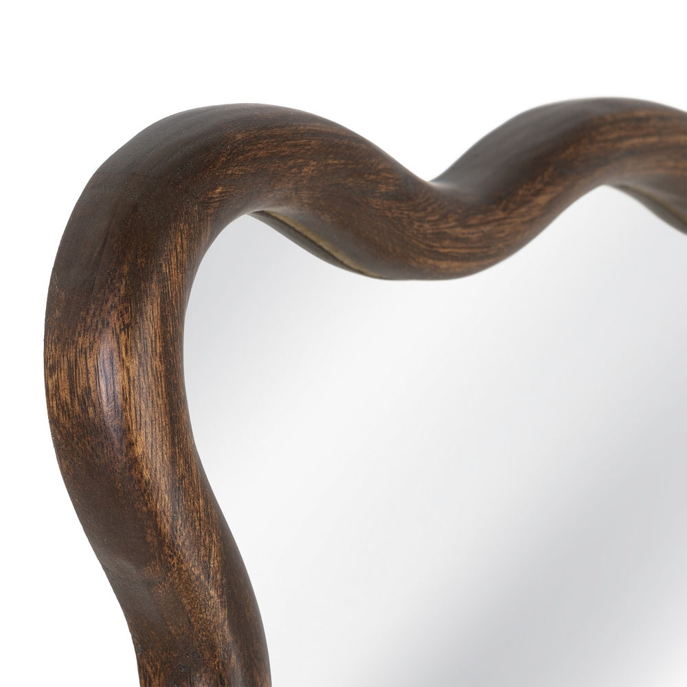 ESPEJO MARR�N OSCURO MADERA PAULONIA 80 X 3 X 180 CM