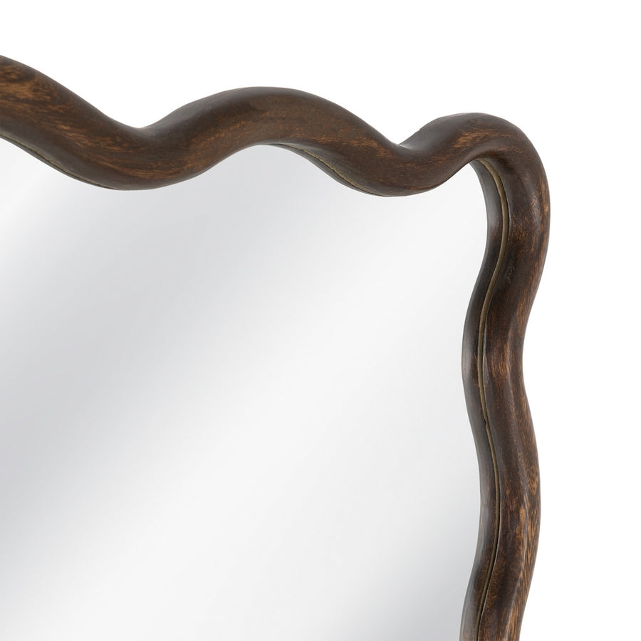 ESPEJO MARRÓN OSCURO MADERA PAULONIA 80 X 3 X 180 CM