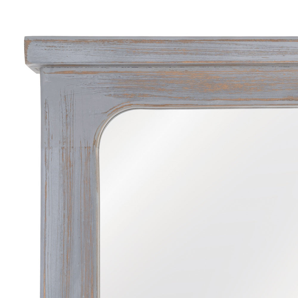 ESPEJO GRIS MADERA PAULONIA DECORACI�N 80 X 7 X 170 CM
