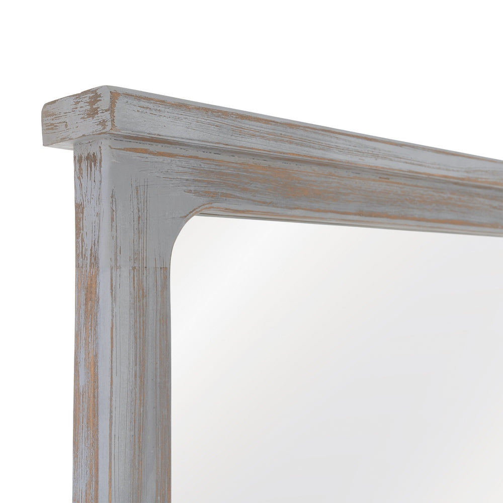 ESPEJO GRIS MADERA PAULONIA DECORACI�N 80 X 7 X 170 CM