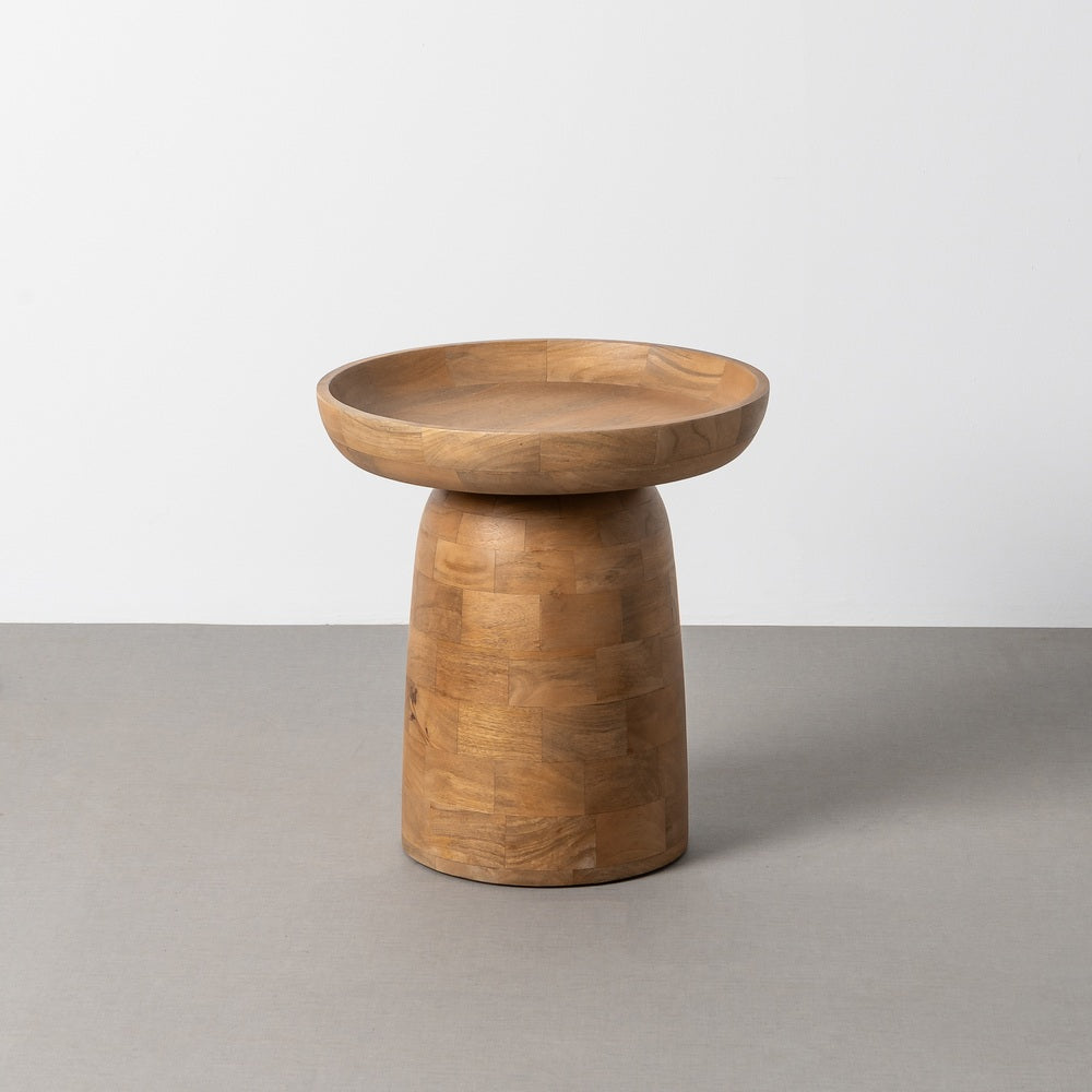 MESITA NATURAL MADERA DE MANGO SAL�N 44 X 44 X 47 CM