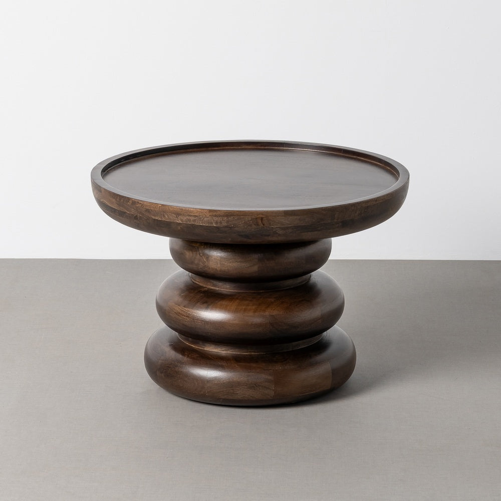 MESITA MARR�N MADERA DE MANGO SAL�N 60 X 60 X 41 CM