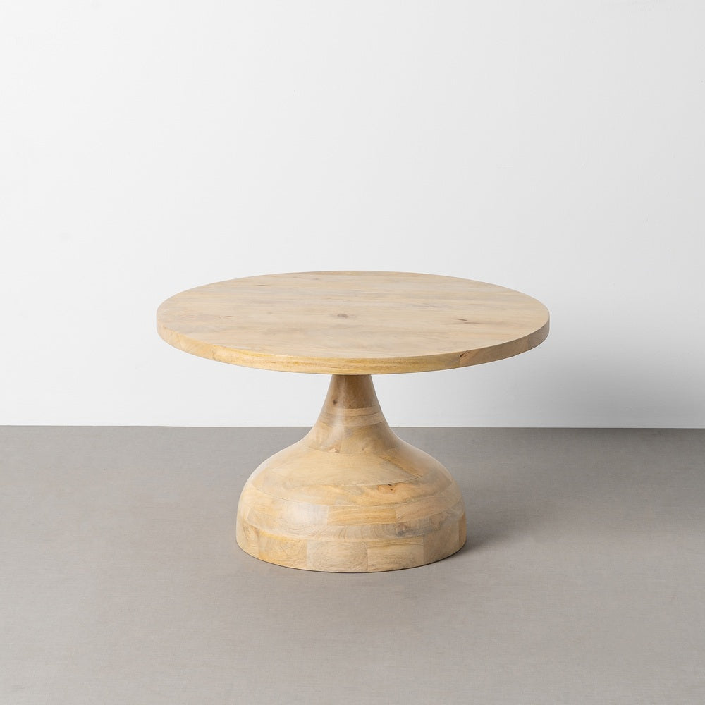 MESITA NATURAL MADERA DE MANGO SAL�N 67 X 67 X 40 CM