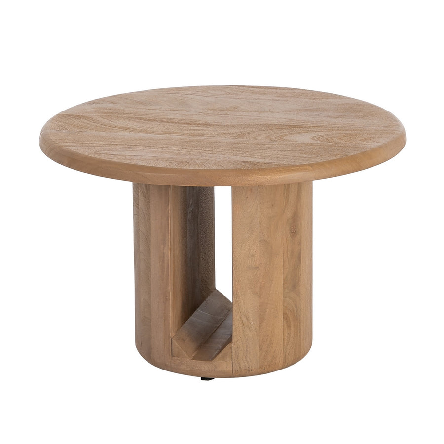 MESA CENTRO NATURAL MADERA DE MANGO 60 X 60 X 40 CM