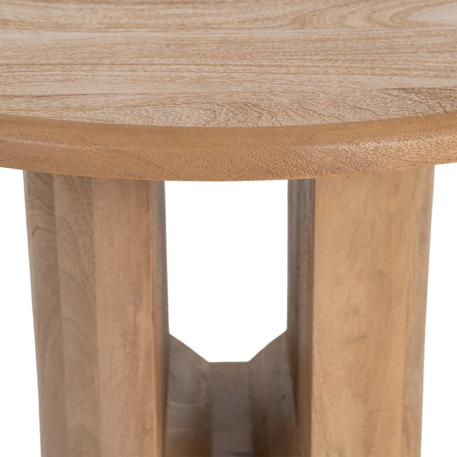 MESA CENTRO NATURAL MADERA DE MANGO 60 X 60 X 40 CM
