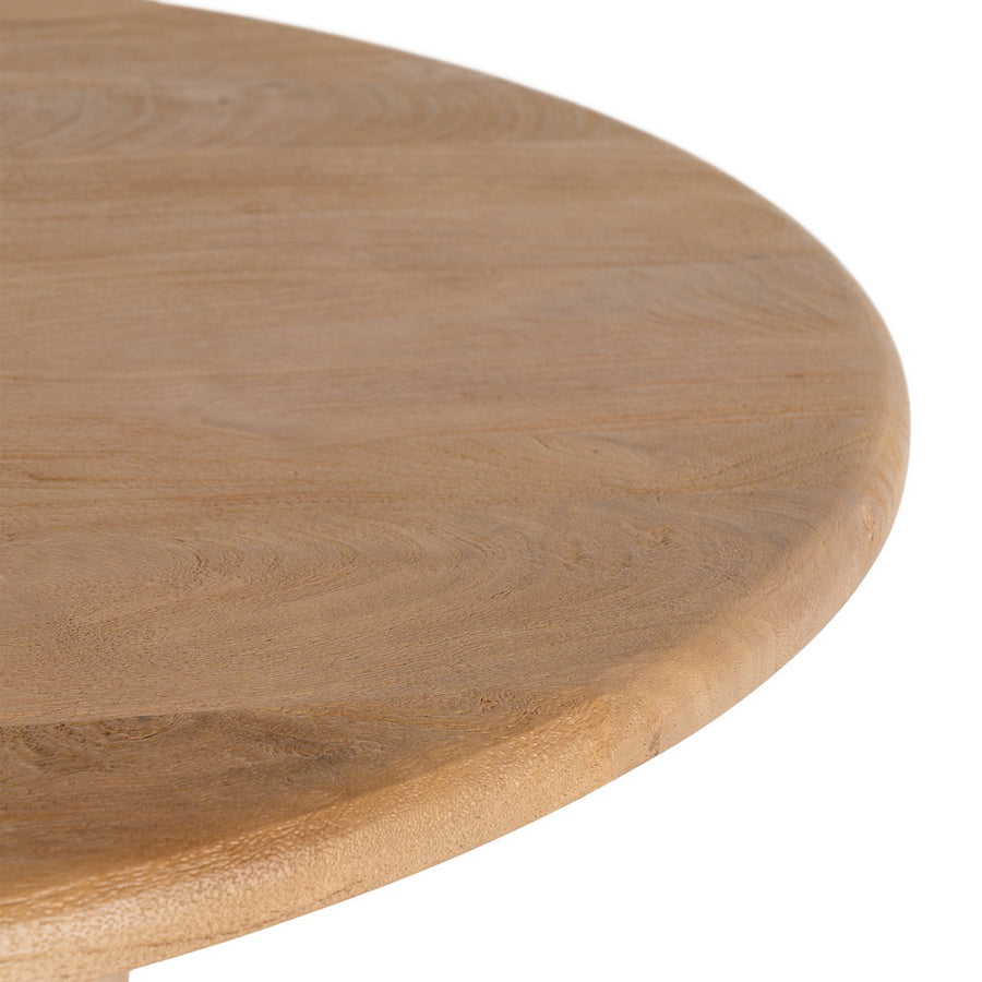 NATURAL MANGO WOOD DINING TABLE 100 X 100 X 76 CM