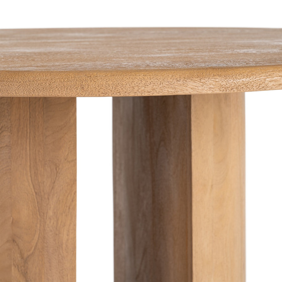 NATURAL MANGO WOOD DINING TABLE 100 X 100 X 76 CM