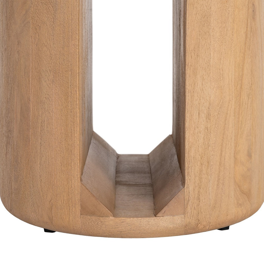 NATURAL MANGO WOOD DINING TABLE 100 X 100 X 76 CM
