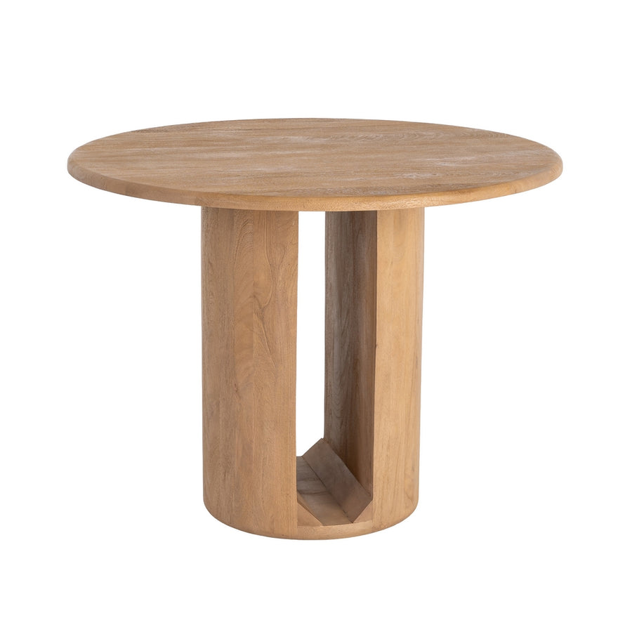 NATURAL MANGO WOOD DINING TABLE 100 X 100 X 76 CM