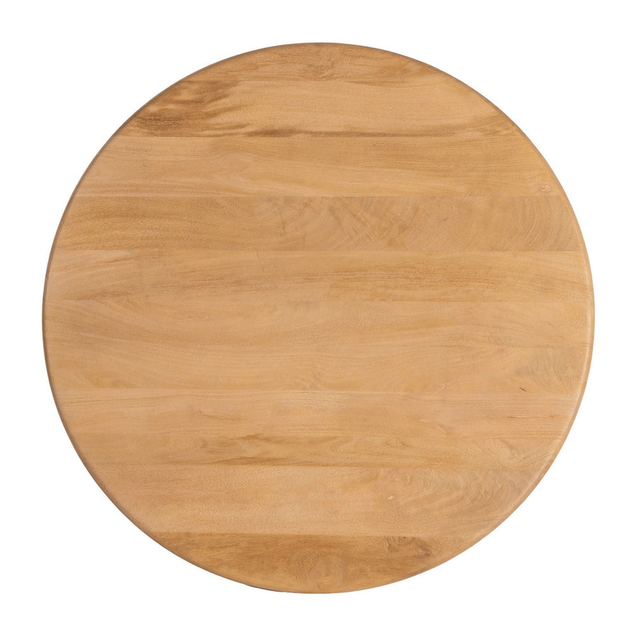 NATURAL MANGO WOOD DINING TABLE 100 X 100 X 76 CM