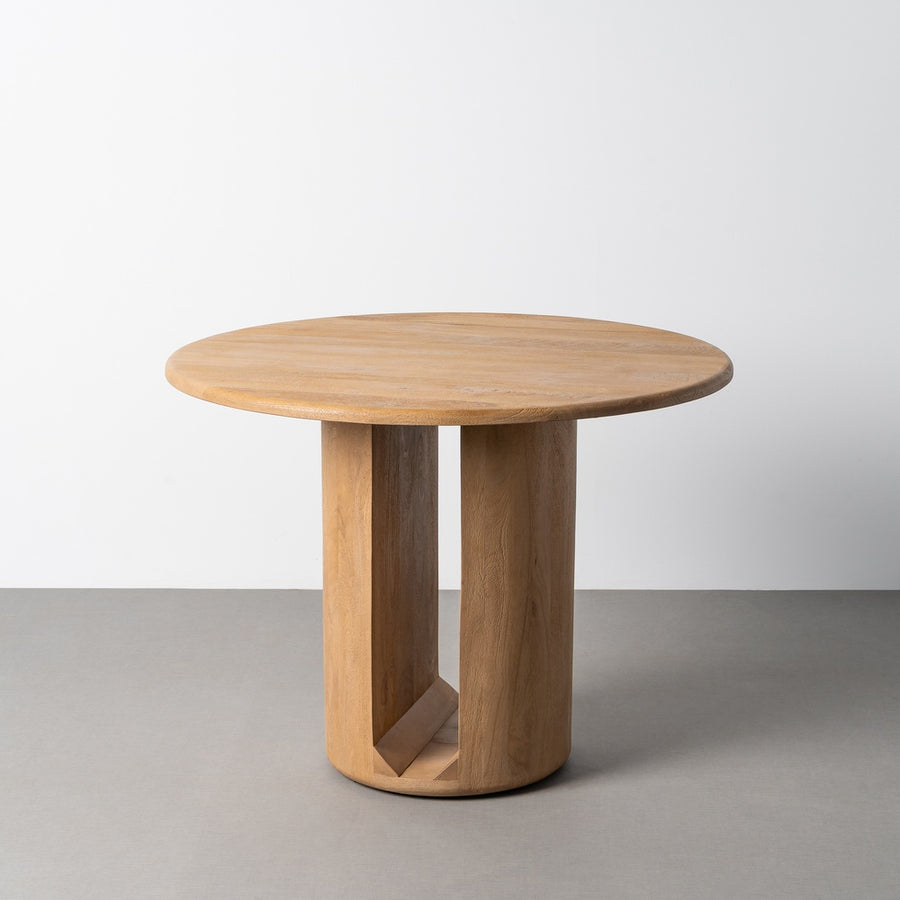 NATURAL MANGO WOOD DINING TABLE 100 X 100 X 76 CM