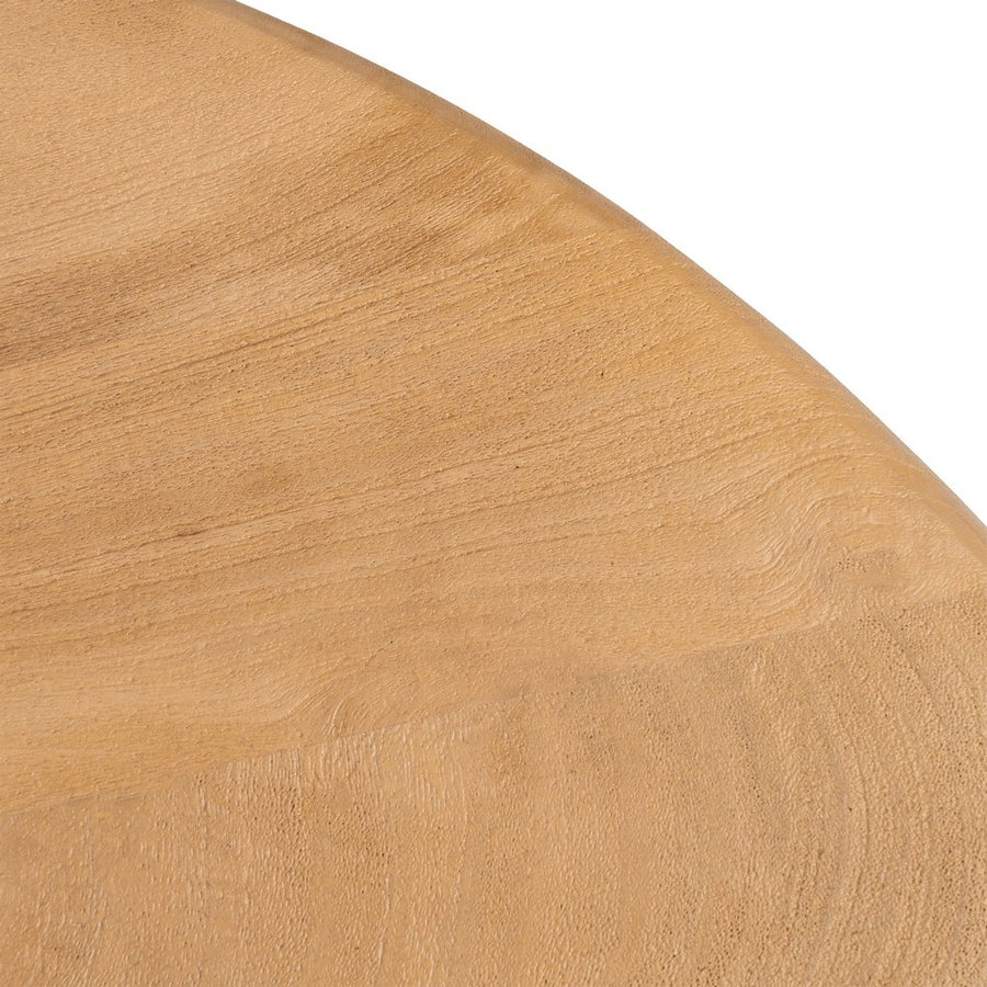 MESA COMEDOR NATURAL MADERA DE MANGO 130 X 130 X 76 CM