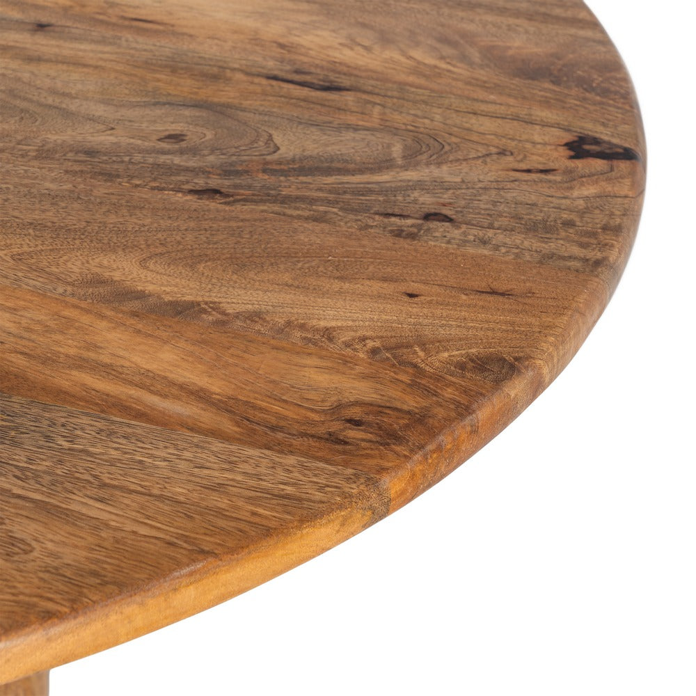 MESA COMEDOR MADERA DE MANGO SALÓN 120 X 120 X 76 CM