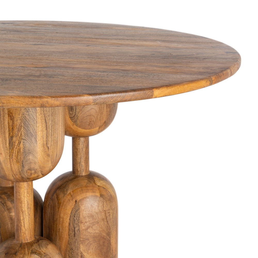 MESA COMEDOR MADERA DE MANGO SALÓN 120 X 120 X 76 CM