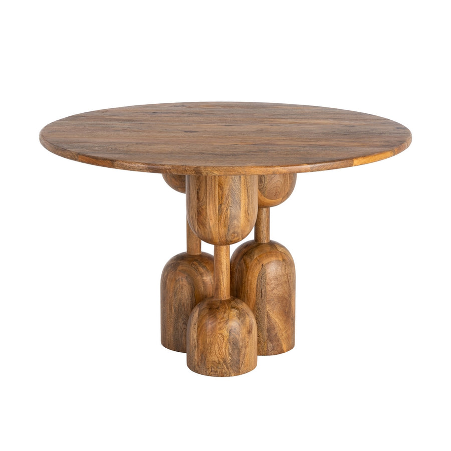 MANGO WOOD DINING TABLE LIVING ROOM 120 X 120 X 76 CM