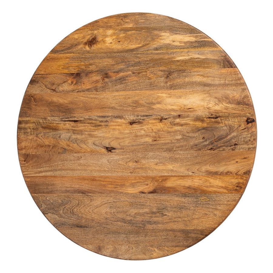 MANGO WOOD DINING TABLE LIVING ROOM 120 X 120 X 76 CM