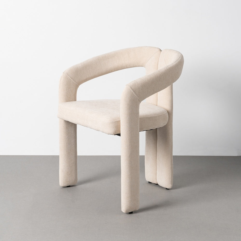 SILLA BRAZOS CREMA TEJIDO CONTRACT 60 X 46,50 X 76,50 CM