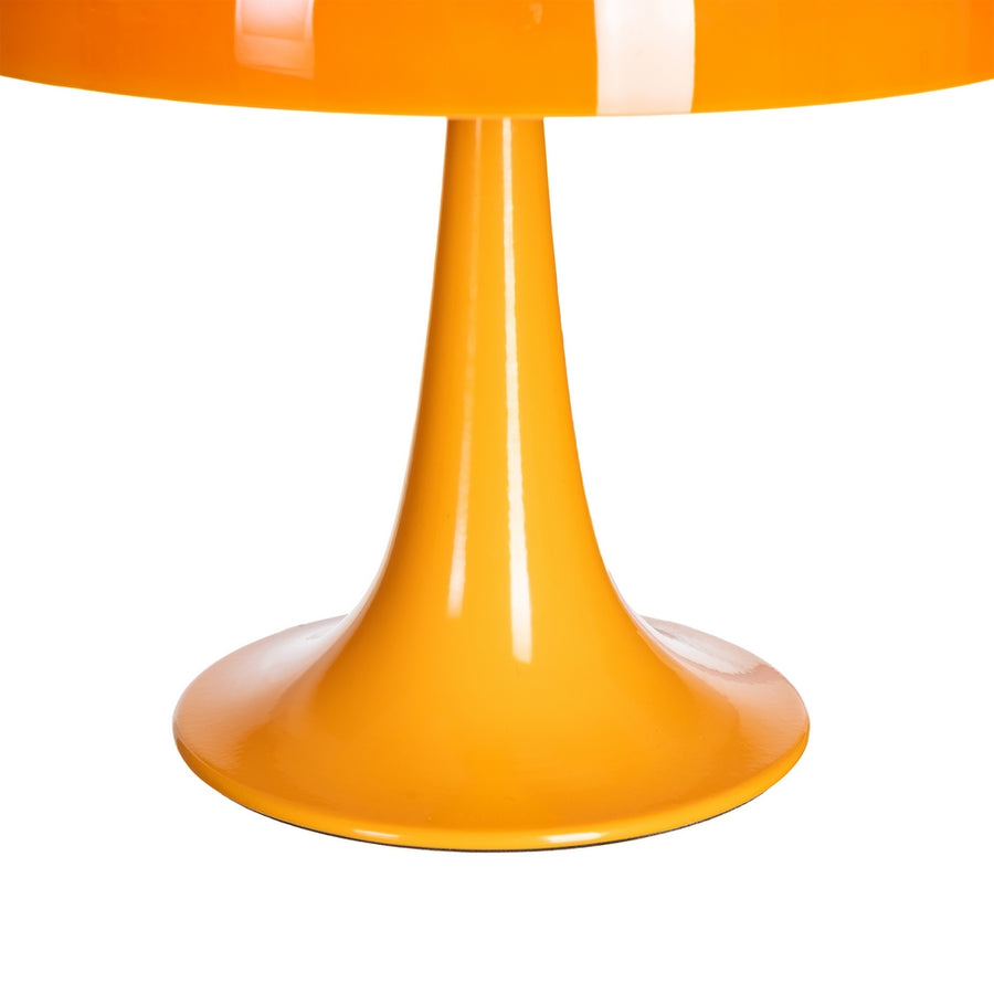 ORANGE GLASS-METAL TABLE LAMP 25.50 X 25.50 X 25 CM