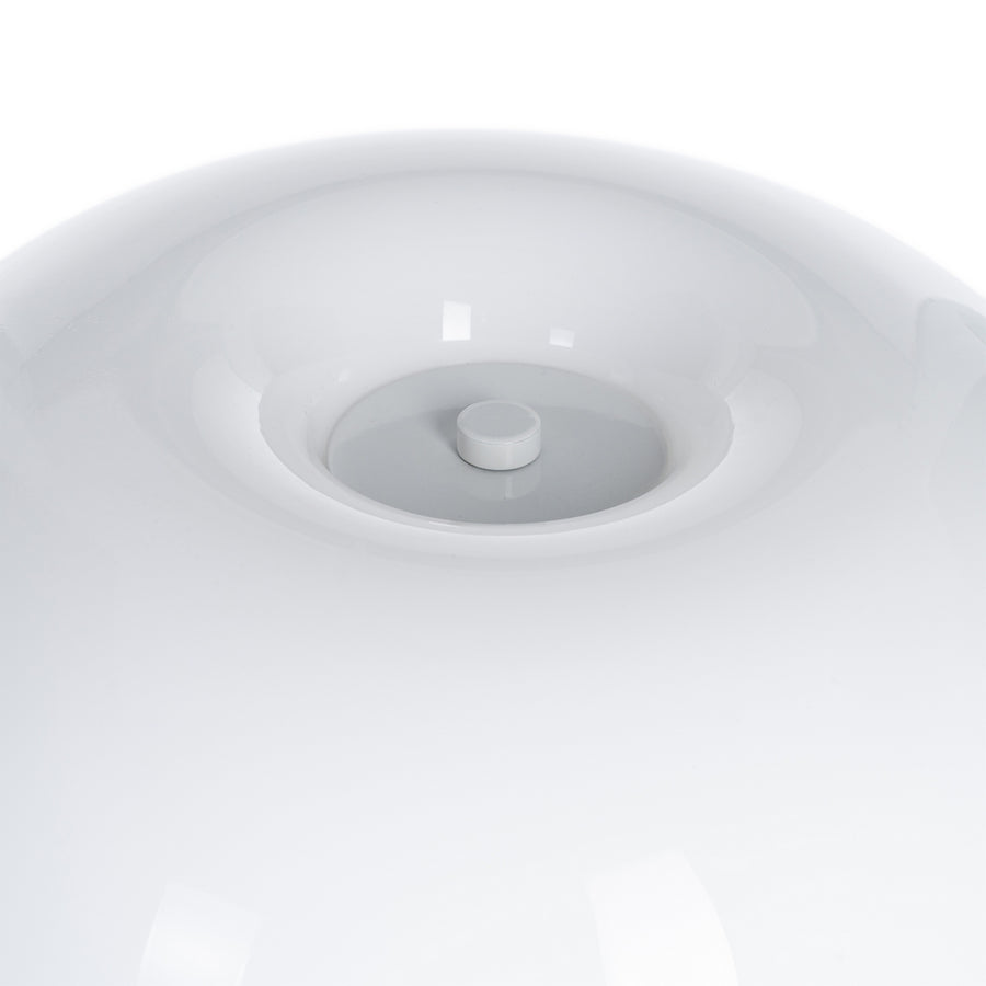 LÁMPARA MESA BLANCO CRISTAL-METAL 25,50 X 25,50 X 25 CM