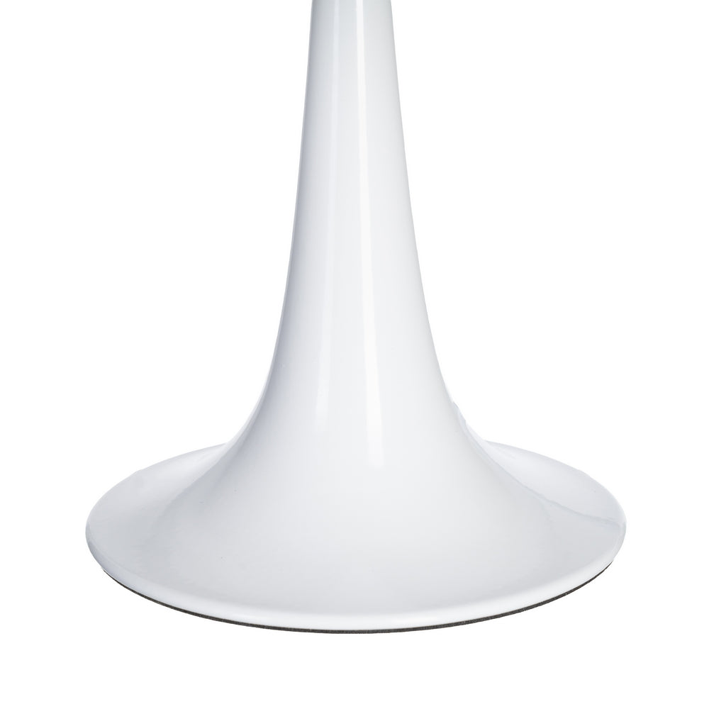 LÁMPARA MESA BLANCO CRISTAL-METAL 25,50 X 25,50 X 25 CM