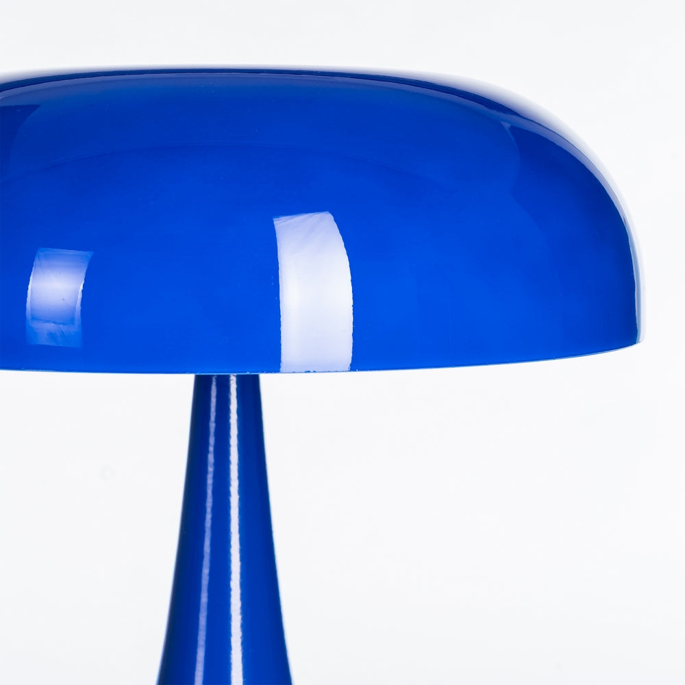 LÁMPARA MESA AZUL CRISTAL-METAL 25,50 X 25,50 X 25 CM