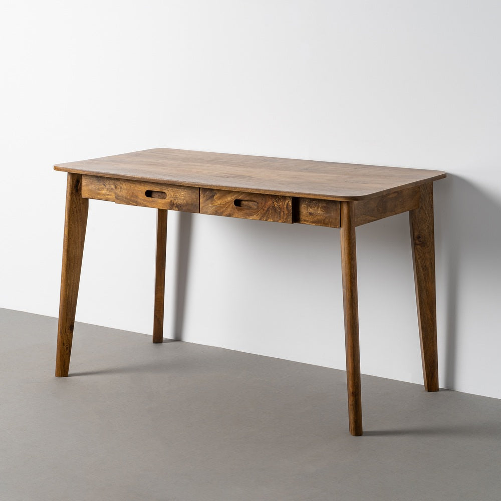ESCRITORIO MIEL MADERA DE MANGO 130 X 65 X 76 CM