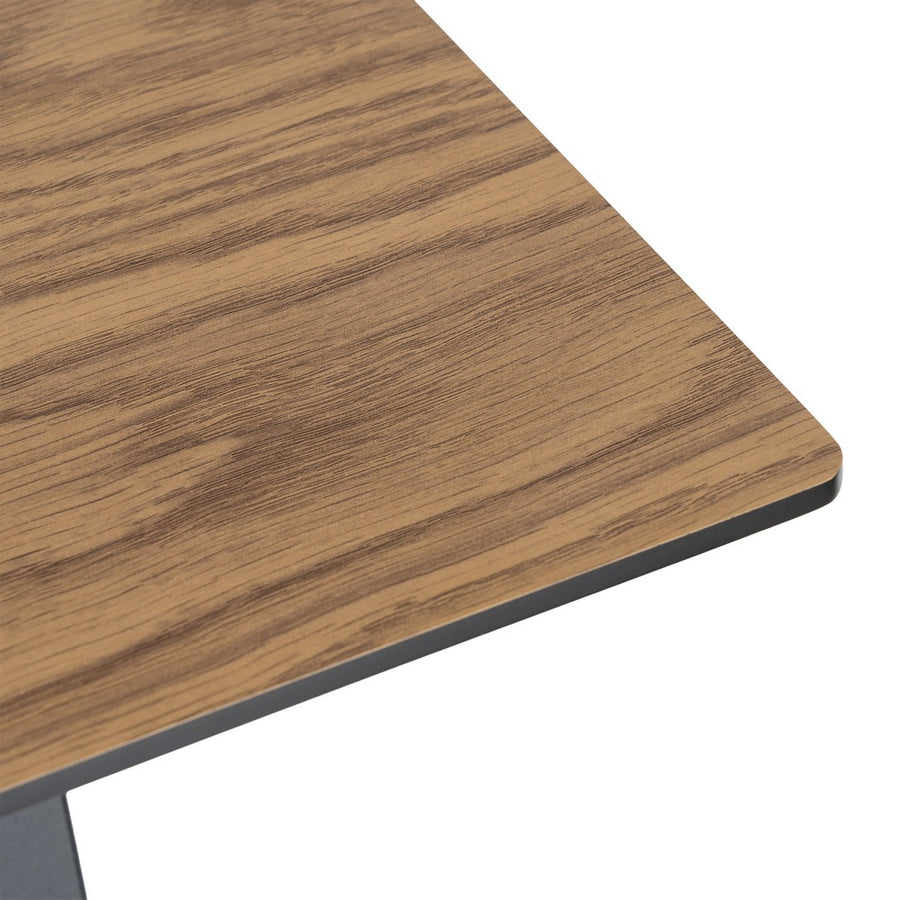 MESA ALTA NEGRO-NATURAL DM-METAL MUEBLES 138 X 50 X 100 CM