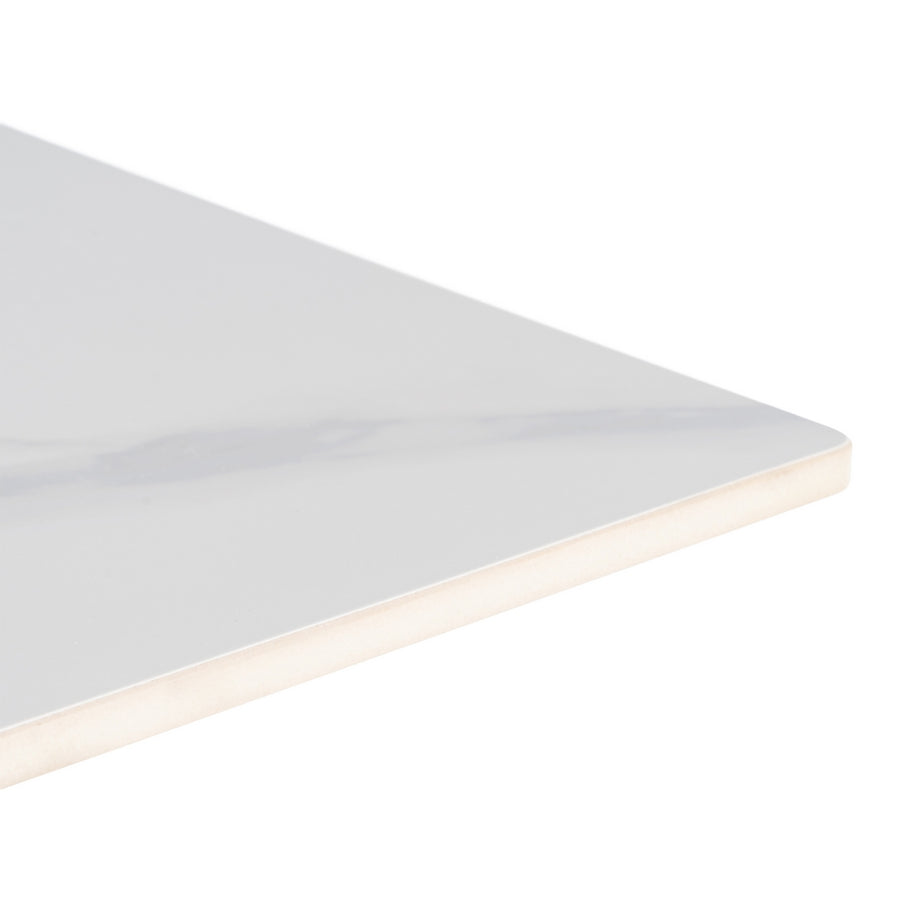 MESA BLANCO PIEDRA SINTERIZADA CONTRACT 80 X 80 X 75 CM