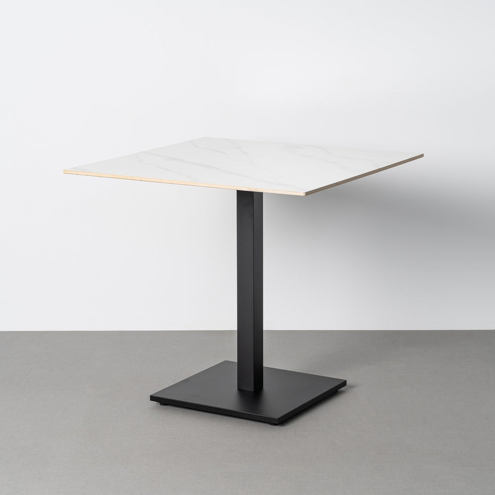 MESA BLANCO PIEDRA SINTERIZADA CONTRACT 80 X 80 X 75 CM