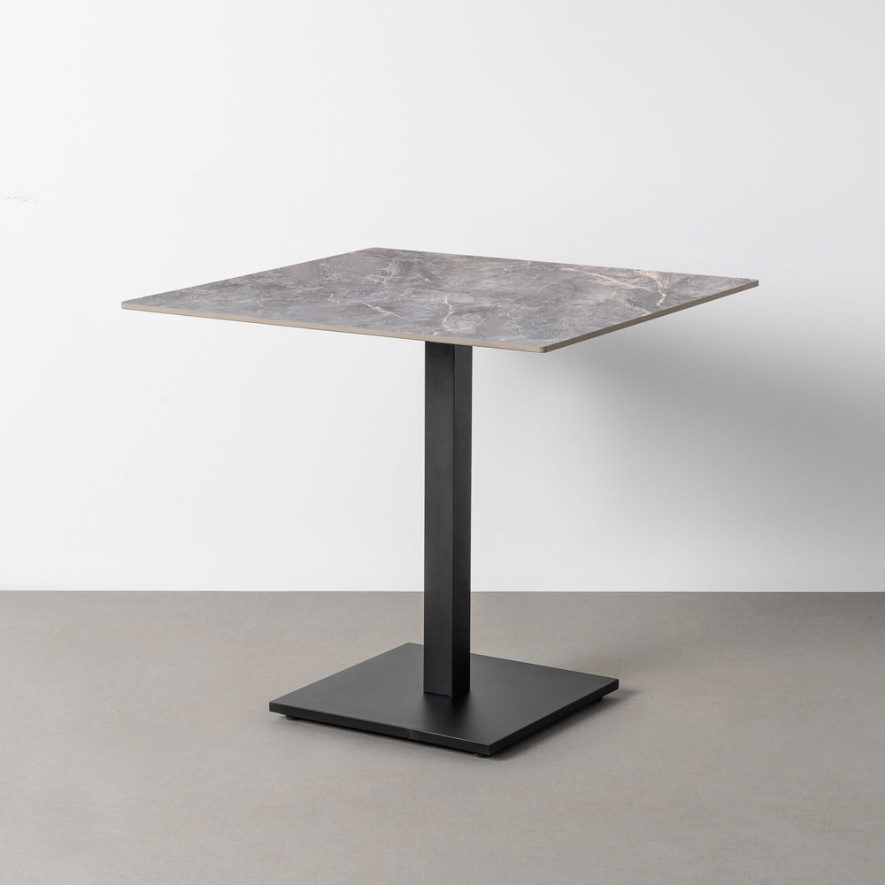 MESA GRIS PIEDRA SINTERIZADA CONTRACT 80 X 80 X 75 CM