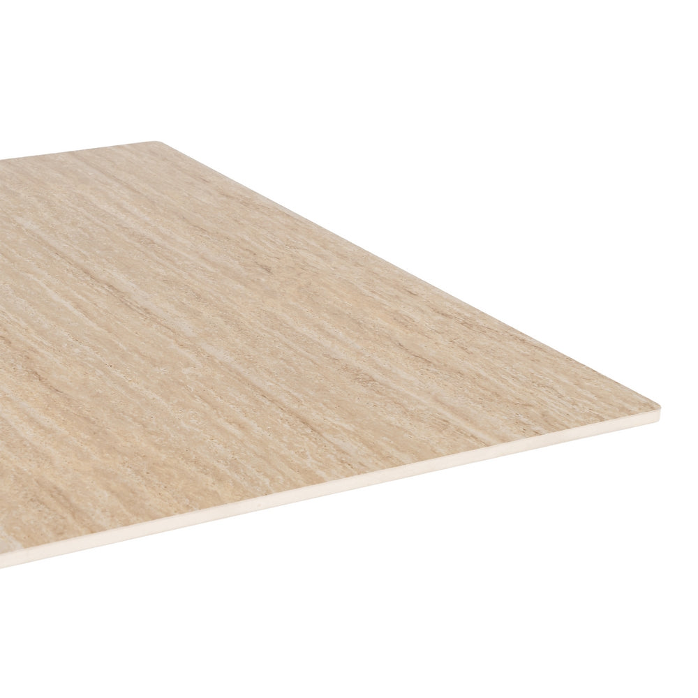 MESA TRAVERTINO PIEDRA SINTERIZADA 80 X 80 X 75 CM