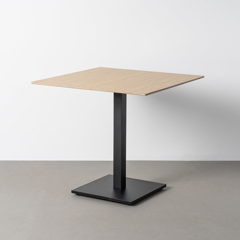 MESA TRAVERTINO PIEDRA SINTERIZADA 80 X 80 X 75 CM