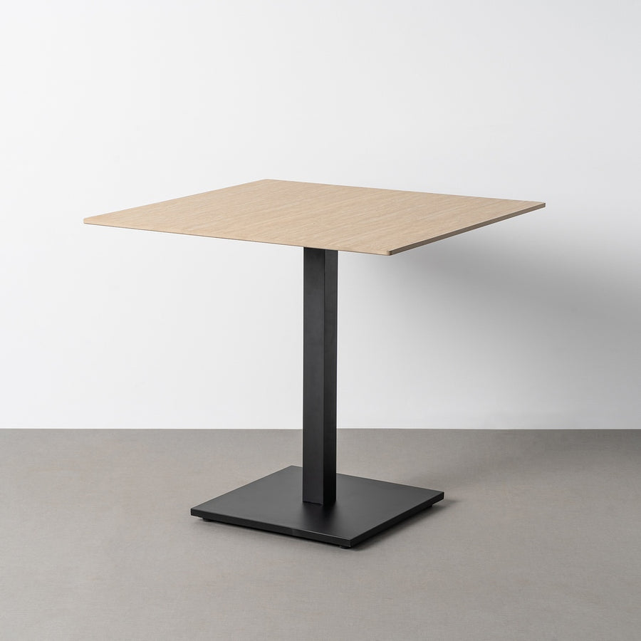 MESA TRAVERTINO PIEDRA SINTERIZADA 80 X 80 X 75 CM