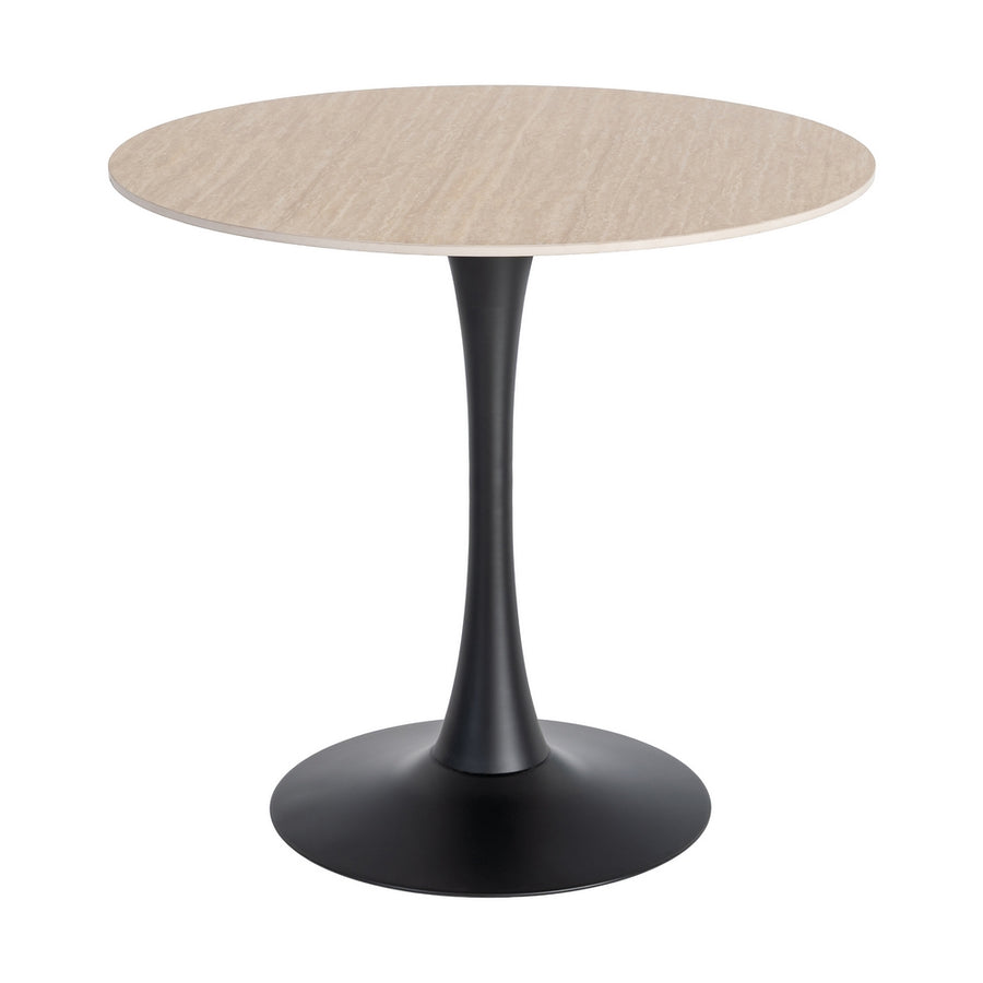 MESA REDONDA TRAVERTINO 80 X 80 X 75 CM