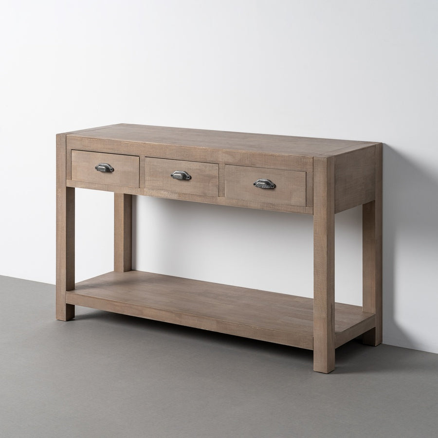 CONSOLA NATURAL MADERA 135 X 45 X 80 CM