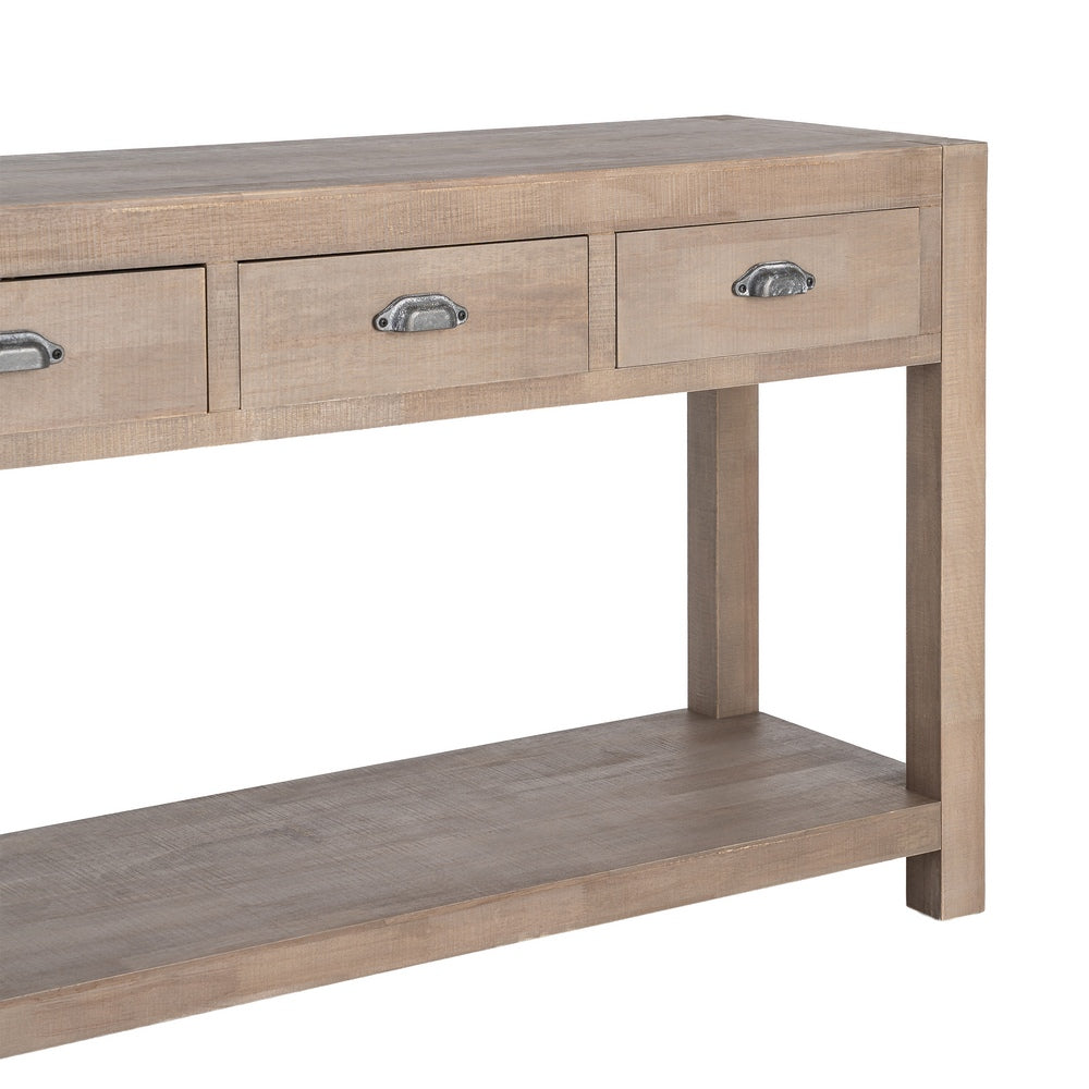 CONSOLA NATURAL MADERA 135 X 45 X 80 CM